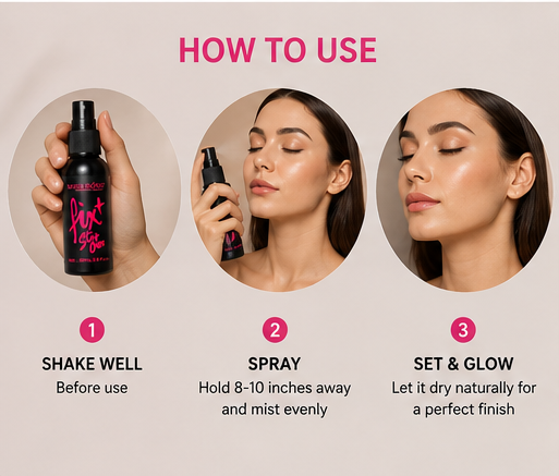 MISS ROSE Fix Stay Over Makeup Setting Spray