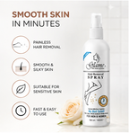 Hair Removal Spray for Women & Men | Removes Body Tan | Painless & Irritation Free Body Hair Removal for Chest, Legs, Arms, Hands, Underarm & Back (140 ML)
